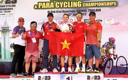 Nữ tay đua Bé Hồng giành huy chương vàng giải xe đạp trẻ châu Á