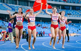 Tổ tiếp sức nữ điền kinh Việt Nam lần thứ 2 vô địch châu Á