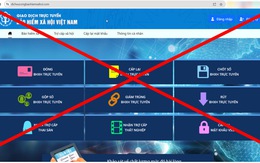 Cảnh báo trang web giả mạo Bảo hiểm xã hội Việt Nam
