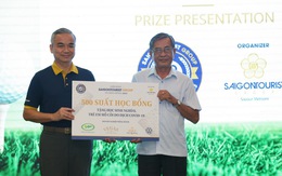 Giải golf truyền thống Saigontourist quyên góp 500 suất học bổng