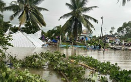 Kiên Giang: 197 nhà sập, tốc mái và 5.000ha lúa thiệt hại do mưa dông