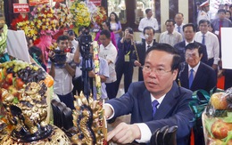 Chủ tịch nước Võ Văn Thưởng dâng hương tưởng niệm Chủ tịch Tôn Đức Thắng