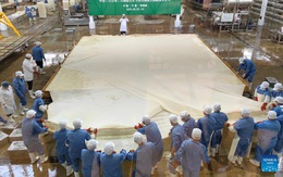 Miếng đậu phụ lớn nhất Trung Quốc có chiều dài 8m