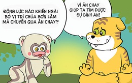 Chúa sơn lâm cũng ăn chay cho bớt áp lực