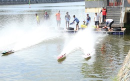 Giải đua tàu mô hình nhân dịp lễ 2-9 cực hút tại Tiền Giang