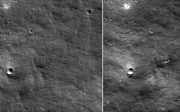 Tàu thăm dò Nga rơi đã tạo miệng hố 10m trên Mặt trăng?
