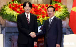 Chủ tịch nước Võ Văn Thưởng và phu nhân tiếp Hoàng thái tử Akishino và công nương Nhật Bản