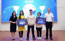 Ý tưởng thuyền vớt rác bằng AI của học sinh Hà Nội thắng giải 'Future Blue Innovation 2023'
