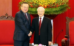 Tổng bí thư Nguyễn Phú Trọng tiếp Trưởng Ban Liên lạc đối ngoại Trung ương Trung Quốc