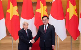 Chủ tịch Quốc hội đón, hội đàm với Chủ tịch Thượng viện Nhật Bản Otsuji Hidehisa​