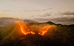 Dập tắt đám cháy trên núi Cô Tiên Nha Trang