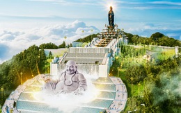 Sắp khai quang tượng Phật Di Lặc nặng hơn 5.000 tấn trên núi Bà Đen