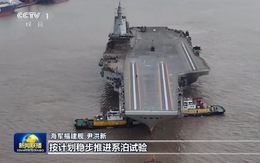 Trung Quốc công bố video quay cận cảnh tàu sân bay Phúc Kiến