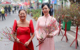 Phu nhân Chủ tịch nước và Phu nhân Tổng thống Philippines đi ngắm chợ hoa Tết lâu đời nhất Hà Nội