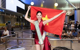 Cao Ngọc Bích rạng rỡ lên đường dự thi Miss Earth 2024