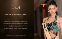 Á hậu 2 của Myanmar bị Miss Grand International tước danh hiệu