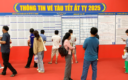 Ga Sài Gòn đông nghẹt người ngày đầu bán vé tàu Tết Ất Tỵ 2025