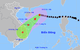 Bão Yinxing đổi hướng, đi về vùng biển Trung Bộ