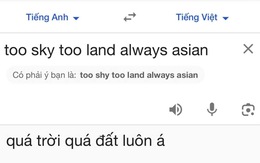 Ảnh vui 22-11: 'Quá trời quá đất' khi được 'chị Google' dịch