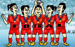 Futsal nữ Việt Nam vô địch Đông Nam Á, HLV Thái Lan cũng chúc mừng