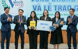 Trường đại học Luật TP.HCM đoạt giải nhất Phiên tòa giả định cấp quốc gia 2024