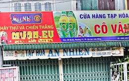 Quảng cáo cờ bạc trên bảng hiệu cửa hàng tạp hóa ở Lâm Đồng