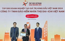 Dai-ichi Life Việt Nam xếp hạng 55 trong bảng VALUE500