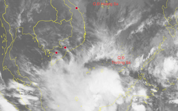 Vùng áp thấp ở nam Biển Đông có khả năng mạnh lên thành áp thấp nhiệt đới