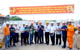 Lãnh đạo Tổng công ty Điện lực Miền Nam thăm, chúc tết công nhân thi công trạm 110kv Bình Tân