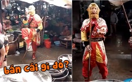 Tôn Ngộ Không bán vé số