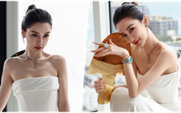 Angelababy lộ diện gầy guộc, hạnh phúc nhắc đến con trai