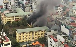 Chập điện gây cháy trường học ở Hà Nội