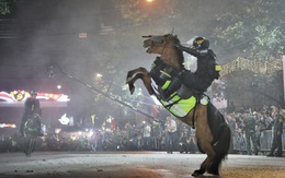 Cảnh sát cơ động, kỵ binh trình diễn nhân kỷ niệm 140 năm Khởi nghĩa Yên Thế