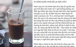 Đi cà phê phải để lại nửa cốc mới là người lịch sự?