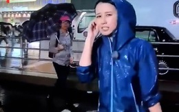 Nữ MC Nhật Bản bối rối với chàng trai cứ lẽo đẽo trước máy quay