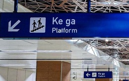 Cụm từ ‘ke ga’ trong ga tàu metro số 1: Chuẩn nhưng cần chỉnh