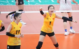 Thắng dễ Singapore, tuyển bóng chuyền nữ Việt Nam tạm dẫn đầu bảng B