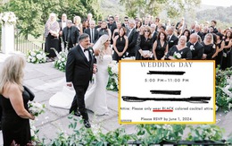 Nổi cáu vì cô dâu chú rể yêu cầu dress code 'đen toàn tập' đi ăn cưới