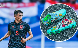 Cầu thủ Albania gây sốt với đôi giày ‘hoạt hình’ Mario tại Euro 2024