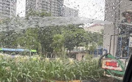 Sở Xây dựng Hà Nội kiểm tra thông tin công nhân tưới cây giữa trời mưa tầm tã
