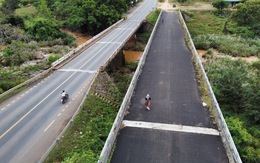 Dự án kết thúc 6 năm, cầu nối hai tỉnh trên quốc lộ 14 vẫn bỏ hoang