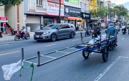 Xe chở hàng cồng kềnh vẫn tung hoành trên đường phố Đà Nẵng