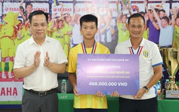 Nghệ An thưởng gần nửa tỉ đồng cho U13 Sông Lam Nghệ An
