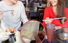 Cô gái nghẹn lời vì bị bạn trai chia hóa đơn theo số lát thịt đã ăn