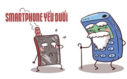 'Cụ' cục gạch chê smartphone yếu đuối