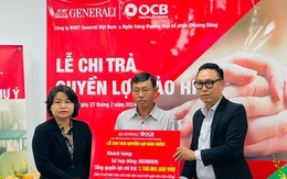 Generali chi trả gần 40 tỉ đồng cho hơn 5.700 người mua bảo hiểm qua ngân hàng