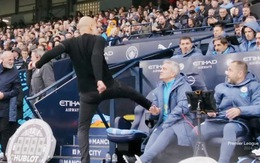 HLV Pep Guardiola của Man City tung cước vì giận trọng tài