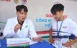 Tư vấn, khám bệnh miễn phí ở Giải bóng đá công nhân, viên chức 2024