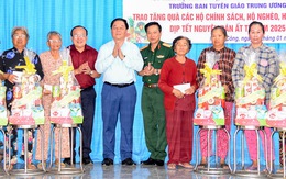 Trưởng Ban Tuyên giáo Trung ương thăm, tặng quà Tết tại Tiền Giang