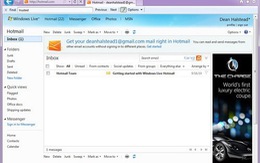 Đã có thể dùng Gmail và Yahoo ngay trong Hotmail